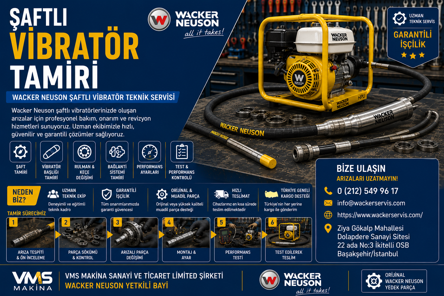 Şaftlı Vibratör Tamiri
